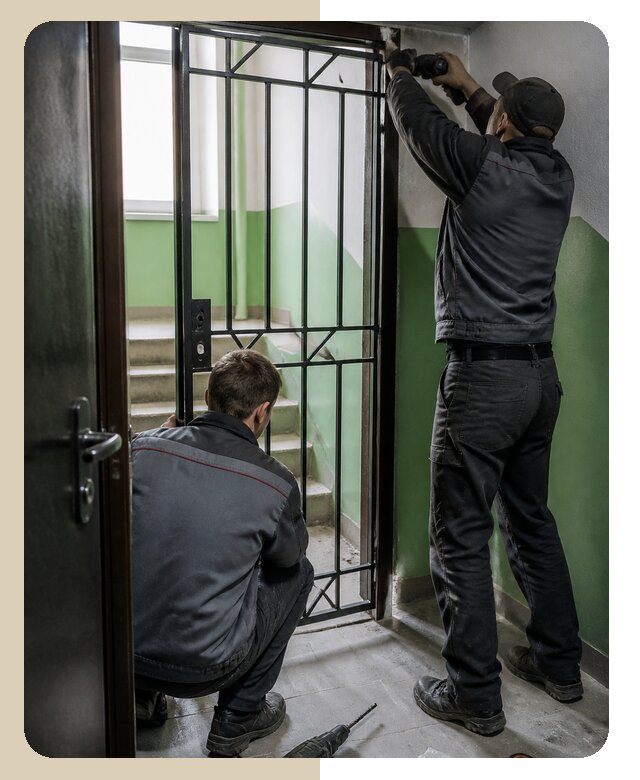 Установка тамбурной решетки под ключ с гарантией в Азнакаево